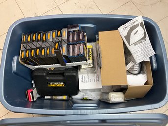 Grouping Of Miscellaneous Garage And House Hold Items - Polishing Pads, Work Belts And More