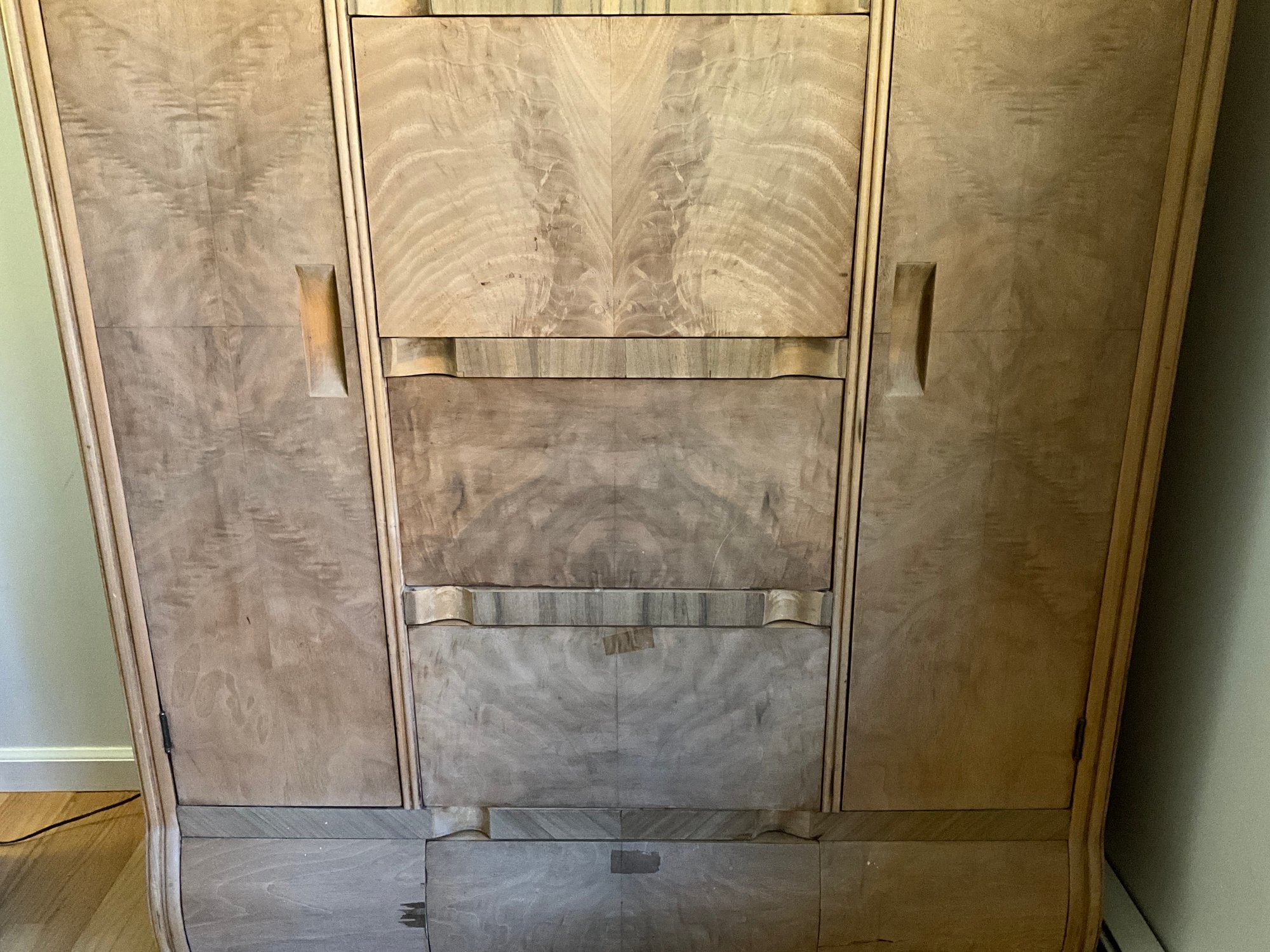 Art Deco Cedar Dressing Armoire 30167