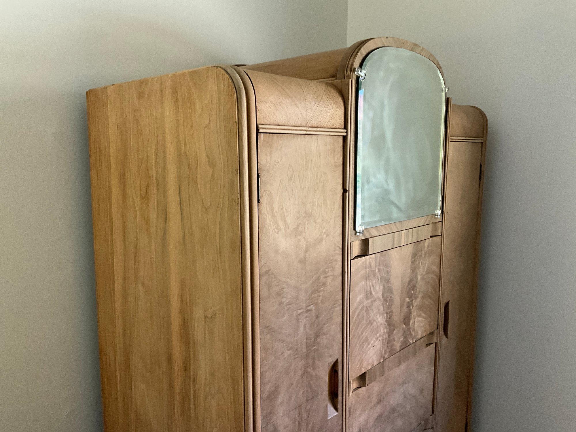 Art Deco Cedar Dressing Armoire 30167