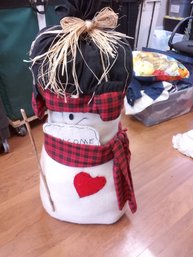 Welcome Soft Sculpture Snowman