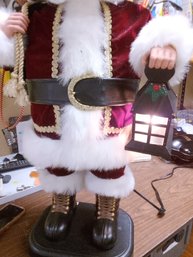 Animated Santa Bag Of Toys Lit Lantern