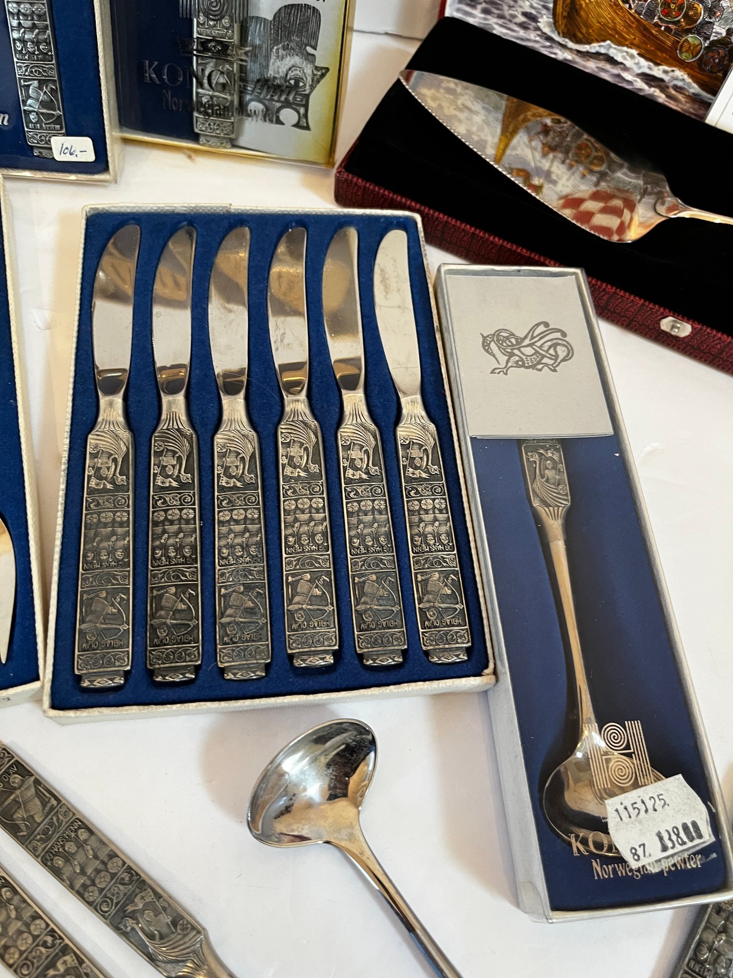 Konge Tinn Norwegian Pewter Flatware Lot #2451 | Auctionninja.com