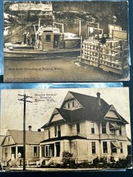 1910 & 1911 Monroe Washington Black & White Post Cards
