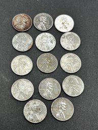1943 Wheat Leaf Steel Pennies (14)
