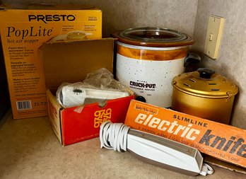 Vintage Kitchen -hamilton Mixette, Lady Vanity Elect Knife, Crock Pot