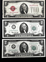 Vintage Two Dollar Bills 1928, 1976