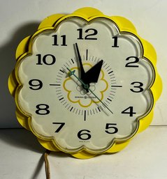 Vintage GE Mid Cent Daisy Wall Clock