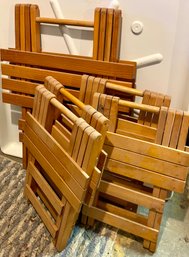 Folding Wood Tables Lot