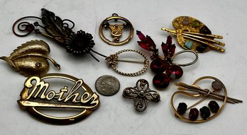 Vintage Gold Filled & Gold Tone Pins