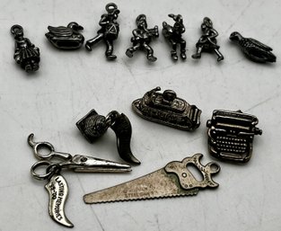 Charm Lot Sterling & Unmarked