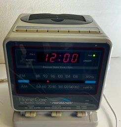 Home Care By Sound Design Air Purifier Ionizer Fan Radio Clock