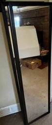Two Black Frame Full Length Mirrors