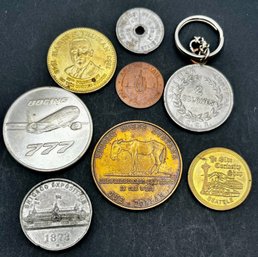 Old Tokens Lot- 1873 Chicago Expo, Hungry Horseman, Seattle