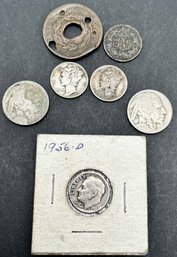 Old Us Coins- Mercury Head Dimes, Buffalo Nickels, Other