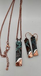 Magnolia Mountain Jewelry Dragonfly Necklace & Earrings