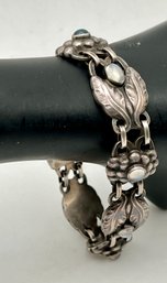 Georg Jensen Sterling Denmark Moonstone Link Bracelet