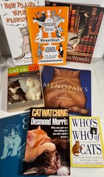 Cat Book Lot (8) 3 Hard Cover