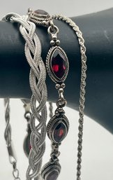 Bracelet Lot 2 Sterling 1 LC Unmarked
