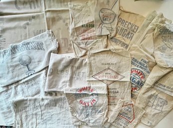Vintage Sugar, Salt, Flagstaff Sacks/bags & Cloth