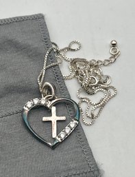 925 Sterling Heart Pendant & Chain