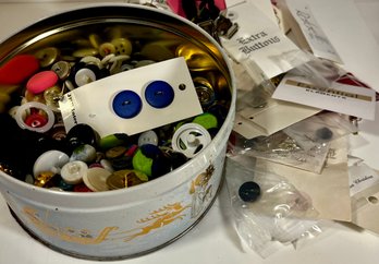 Tin Of Buttons