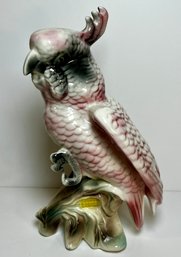 1940s Ball Brothers Cockatoo Perched On Corn Stalk