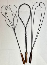 3 Antique Rug Beaters