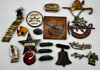 Vintage Fun Pin Lot - 3 Heinz Pickles, RCIA 1972, Wandertag, Team 751