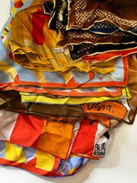 7 Vintage Colorful Vera Scarves
