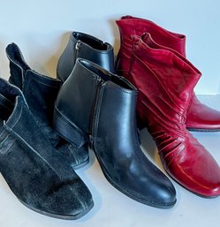 3 Pair Womans Boots  9-9.5