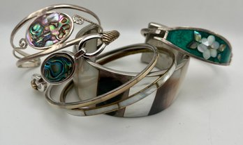 MOP Inlay Vintage Bracelet Lot