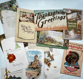 Vintage Thanksgiving Post Cards Lot