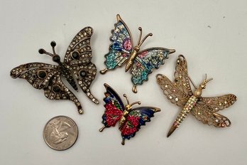 Butterflies & Dragonfly Pins
