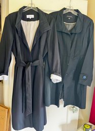 Black Classic Coats Clavin Klein & Jones NY