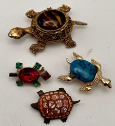 Lot Of Vintage Turtle Pins