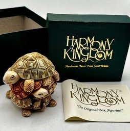 Harmony Kingdom - Shell Game- 1993 Turtle Stack