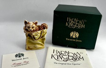 Harmony Kingdom - Moggy Bag- 1999  Treasure Jests