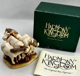 Horses- Harmony Kingdom - Unbridled And Groomed - 1995