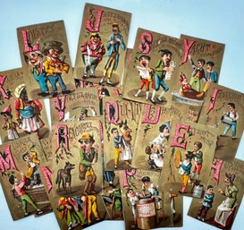 Victorian Kasks Shoes Alphabet Cards
