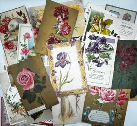 Old Floral Post Cards Early 1900s