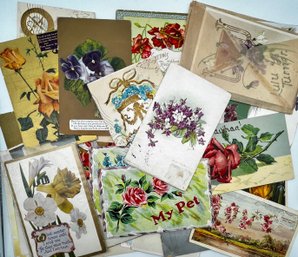 Post Cards Floral 1915 And Before