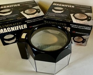 2 NIB Illuminated Magnifier