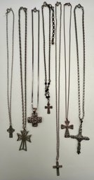 Cross Necklace Lot Of 7