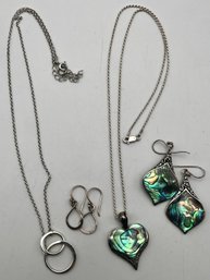 925 Sterling Necklace & Earrings