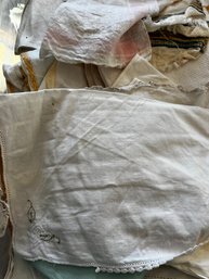 Huge Vintage Napkin Lot  Tote Full