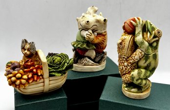 Lot Of 3 - Numbered Harmony Kingdom - Jump Shot, Thin Ice, Bewear The Hare