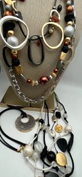 (6) Multi Tone Necklace Lot- Chico, Lonnie Lovness