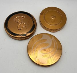 Vintage Compacts Lot Of 3