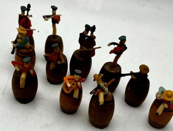 Japan Wood Barrel Band As Found In Plastic Container