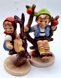 Hummel Goebel Figurines Apple Tree Boy & Girl